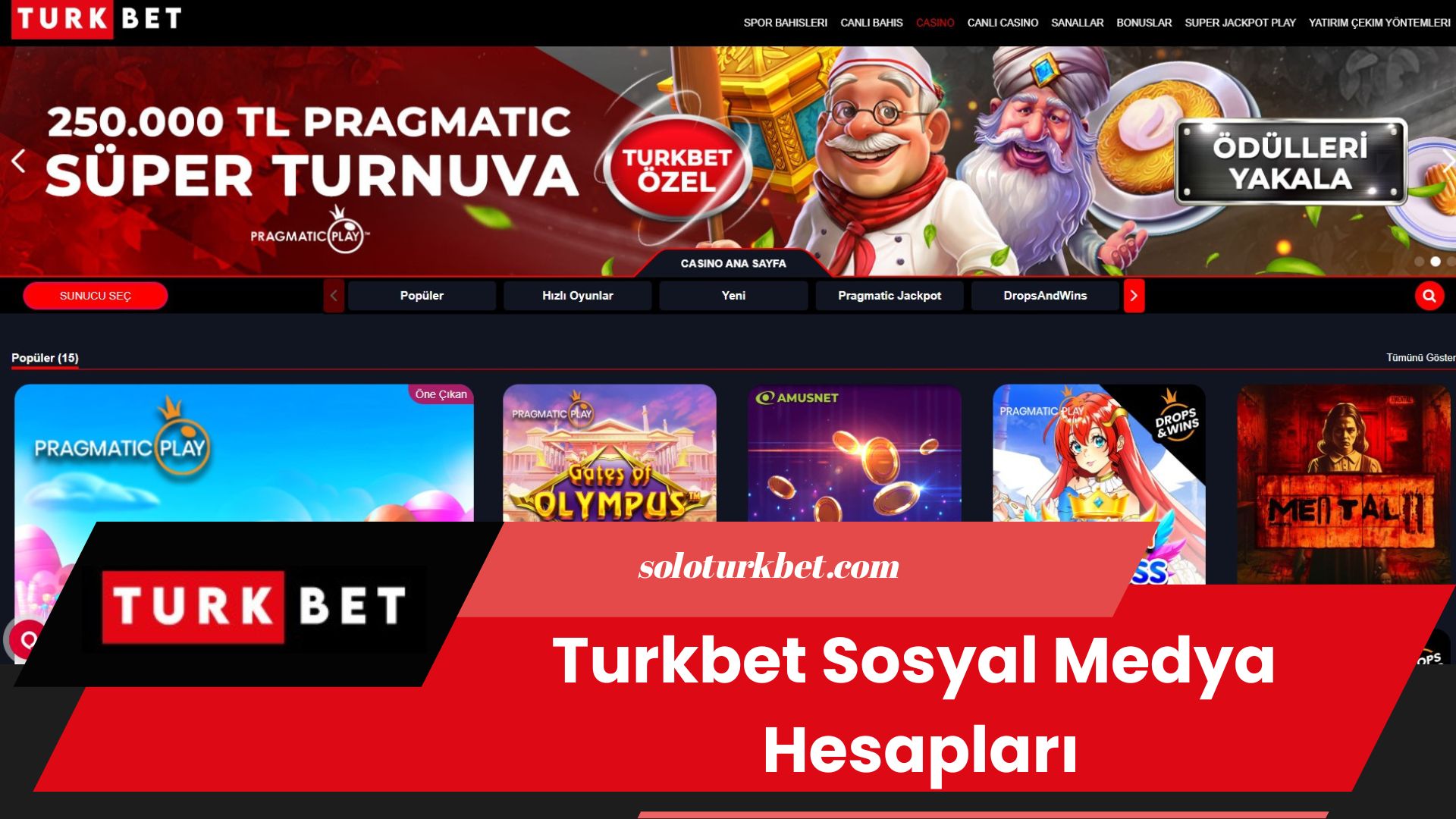 Turkbet Sosyal Medya Hesapları